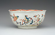Bowl, Bow Porcelain Factory (British, 1747–1776), Soft-paste porcelain, British, Bow, London