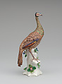 Peahen (one of a pair), Bow Porcelain Factory (British, 1747–1776), Soft-paste porcelain, British, Bow, London