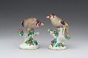 Pair of warblers, Derby Porcelain Manufactory (British, 1751–1785), Soft-paste porcelain, British, Derby