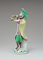 Monkey musician (part of a set), Derby Porcelain Manufactory (British, 1751–1785), Soft-paste porcelain, British, Derby