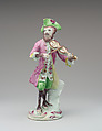 Monkey musician (part of a set), Derby Porcelain Manufactory (British, 1751–1785), Soft-paste porcelain, British, Derby