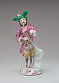 Monkey musician (part of a set), Derby Porcelain Manufactory (British, 1751–1785), Soft-paste porcelain, British, Derby