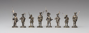 The Field of the Cloth of Gold Chessmen (32), Silver, silver-gilt, German