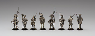 The Field of the Cloth of Gold Chessmen (32), Silver, silver-gilt, German