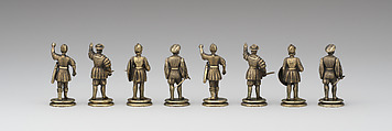 The Field of the Cloth of Gold Chessmen (32), Silver, silver-gilt, German
