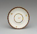 Cup and saucer, Crown Derby (British, 1750–present), Soft-paste porcelain, British, Derby