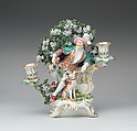 Candelabrum (one of a pair), Derby Porcelain Manufactory (British, 1751–1785), Soft-paste porcelain, British, Derby