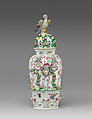 Covered vase for potpourri (one of a pair), Worcester factory (British, 1751–2008), Soft-paste porcelain, British, Worcester