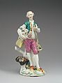 Shepherd (one of a pair), Derby Porcelain Manufactory (British, 1751–1785), Soft-paste porcelain, British, Derby