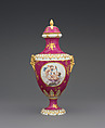 Vase with cover, Chelsea Porcelain Manufactory (British, 1744–1784), Soft-paste porcelain, British, Chelsea