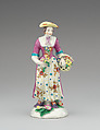 Companion (one of a pair), Worcester factory (British, 1751–2008), Soft-paste porcelain, British