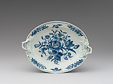 Butter dish with cover and stand, Worcester factory (British, 1751–2008), Soft-paste porcelain, British, Worcester