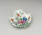 Leaf dish, Soft-paste porcelain, British