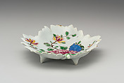 Leaf dish, Soft-paste porcelain, British