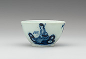 Teabowl and saucer, Liverpool, Soft-paste porcelain, British, Liverpool