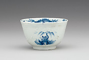 Teabowl and saucer, Worcester factory (British, 1751–2008), Soft-paste porcelain, British, Worcester