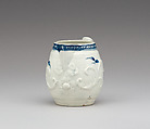 Cream jug, Worcester factory (British, 1751–2008), Soft-paste porcelain, British, Worcester