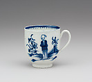 Coffee cup and saucer (part of a service), Worcester factory (British, 1751–2008), Soft-paste porcelain, British, Worcester