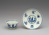 Two saucers (part of a service), Worcester factory (British, 1751–2008), Soft-paste porcelain, British, Worcester