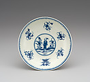 Two saucers (part of a service), Worcester factory (British, 1751–2008), Soft-paste porcelain, British, Worcester