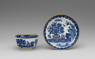 Cup and saucer, Worcester factory (British, 1751–2008), Soft-paste porcelain, British, Worcester