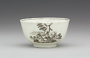 Cup and saucer, Worcester factory (British, 1751–2008), Soft-paste porcelain, British, Worcester