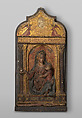 Madonna and Child, Style of Master of the Pellegrini Chapel, Terracotta, polychromed and gilded, Italian, Tuscany