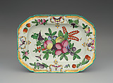 Platter, Worcester factory (British, 1751–2008), Soft-paste porcelain, British, Worcester