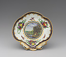 Dish (one of a pair), Worcester factory British, Soft-paste porcelain, British, Worcester