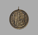 The Temptation of Adam and Eve and The Crucifixion, Medalist: Hans Reinhart the Elder (German, Dresden ca. 1510–1581 Leipzig), Silver, gilt, German, Saxony