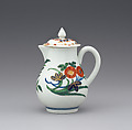 Cream jug with cover (part of a service), Worcester factory (British, 1751–2008), Soft-paste porcelain, British, Worcester
