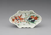 Spoon tray (part of a service), Worcester factory (British, 1751–2008), Soft-paste porcelain, British, Worcester
