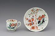 Saucer (part of a service), Worcester factory (British, 1751–2008), Soft-paste porcelain, British, Worcester