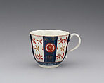 Chocolate cup (part of a service), Worcester factory (British, 1751–2008), Soft-paste porcelain, British, Worcester