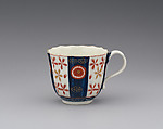 Chocolate cup (part of a service), Worcester factory (British, 1751–2008), Soft-paste porcelain, British, Worcester