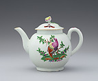 Teapot, Worcester factory (British, 1751–2008), Soft-paste porcelain, British, Worcester