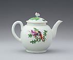 Teapot, Worcester factory (British, 1751–2008), Soft-paste porcelain, British, Worcester