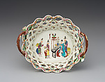 Two baskets, Worcester factory (British, 1751–2008), Soft-paste porcelain, British, Worcester