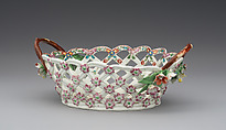 Two baskets, Worcester factory (British, 1751–2008), Soft-paste porcelain, British, Worcester