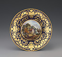 Plate (part of a service), Crown Derby (British, 1750–present), Bone china, British, Derby