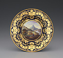 Plate (part of a service), Crown Derby (British, 1750–present), Bone china, British, Derby