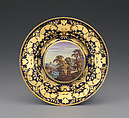 Plate (part of a service), Crown Derby (British, 1750–present), Bone china, British, Derby