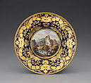 Plate (part of a service), Crown Derby (British, 1750–present), Bone china, British, Derby