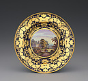 Plate (part of a service), Crown Derby (British, 1750–present), Bone china, British, Derby