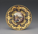 Plate (part of a service), Crown Derby (British, 1750–present), Bone china, British, Derby