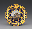 Plate (part of a service), Crown Derby (British, 1750–present), Bone china, British, Derby