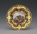 Plate (part of a service), Crown Derby (British, 1750–present), Bone china, British, Derby