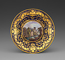 Plate (part of a dinner service), Crown Derby (British, 1750–present), Bone china, British, Derby
