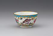 Cup and saucer, Worcester factory (British, 1751–2008), Soft-paste porcelain, British, Worcester