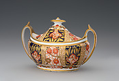 Sugar bowl (part of a service), J. Spode, Soft-paste porcelain, British, Stoke-on-Trent, Staffordshire